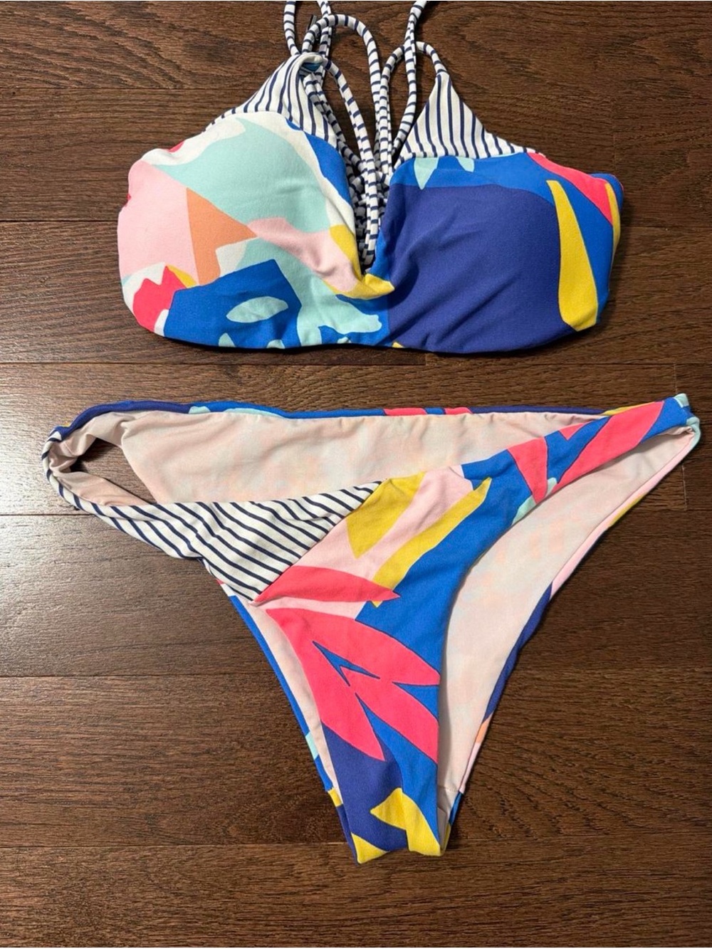 Maaji Reversible Women’s Colorblock Floral Bikini Set - Multi